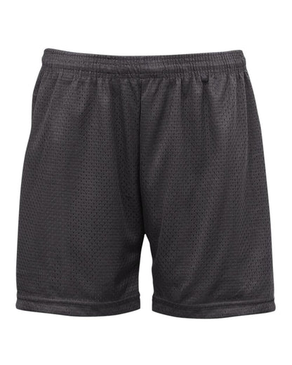 Badger Women's Pro Mesh 5" Shorts with Solid Liner 7216 #color_Graphite