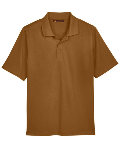 Harriton Men's Advantage Snag Protection Plus Polo M348 #color_Duck Brown