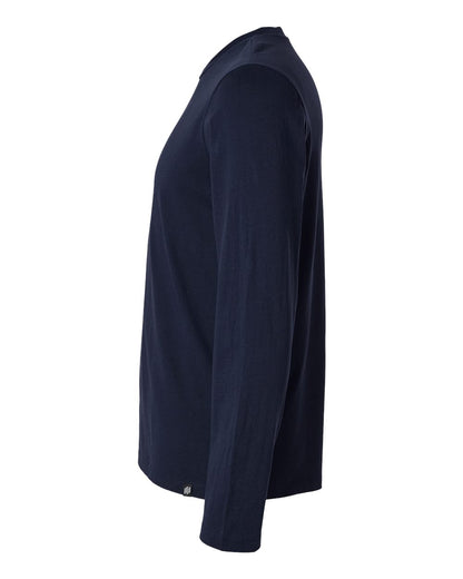 Jaanuu Men's RegenX Cotton Underscrub Long Sleeve T-Shirt M30002U #color_Midnight Navy