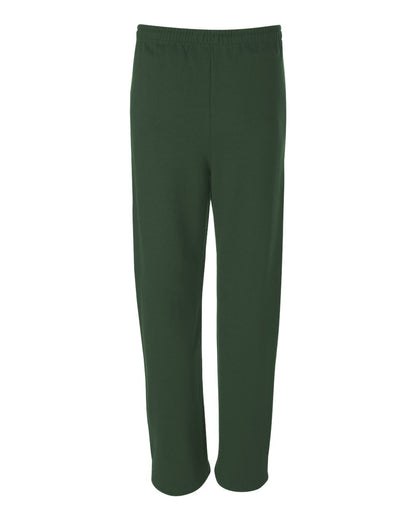 JERZEES Unisex NuBlend® Open-Bottom Sweatpants with Pockets 974MPR #color_Forest Green
