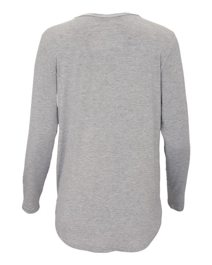 Boxercraft Women's Bamboo Long Sleeve T-Shirt BW3102 #color_Oxford Heather