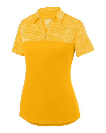 Augusta Sportswear Women's Shadow Tonal Heather Polo 5413 #color_Gold