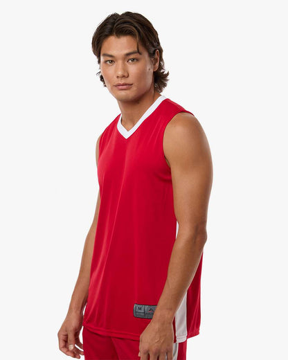 Augusta Sportswear Men's Match-Up Basketball Jersey 6886 #colormdl_Scarlet/ White