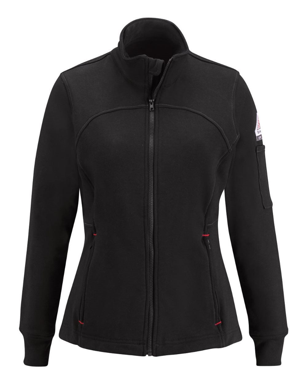 Bulwark Women's Zip Front Fleece Jacket-Cotton/Spandex Blend SEZ3