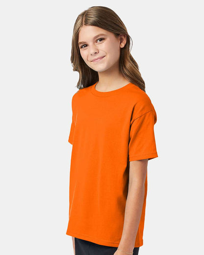 Hanes Ecosmart™ Youth T-Shirt 5370 #colormdl_Safety Orange