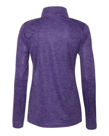 Badger Women’s Tonal Blend Quarter-Zip Pullover 4173 #color_Purple Tonal Blend