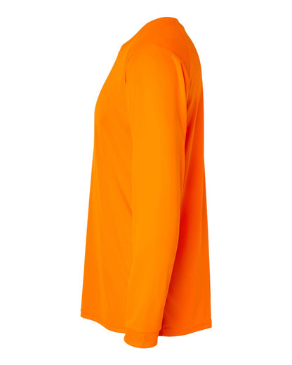 Paragon Unisex Long Islander Performance Long Sleeve T-Shirt 210 #color_Neon Orange