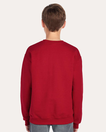 JERZEES Youth NuBlend® Crewneck Sweatshirt 562BR #colormdl_True Red