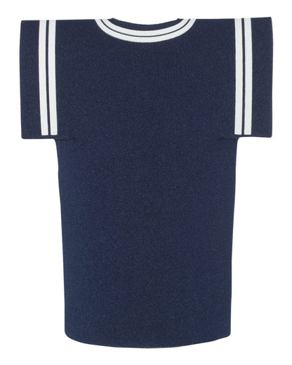 Liberty Bags Collapsible Jersey Foam Can & Bottle Holder FT008 #color_Navy