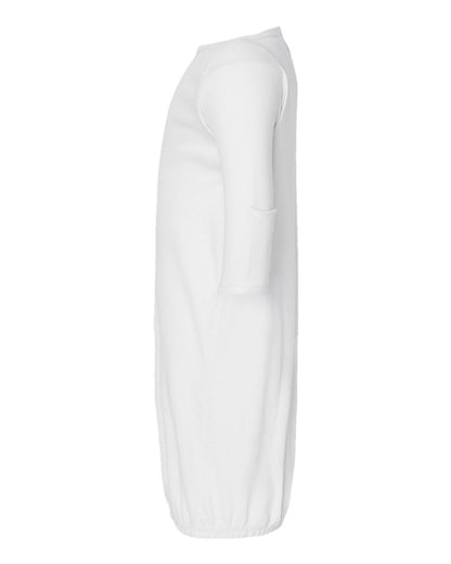 Rabbit Skins Infant Baby Rib Layette 4406 #color_White