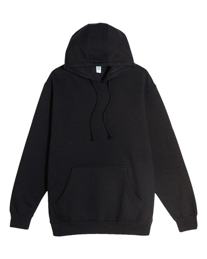 Lane Seven Unisex Heavyweight Pullover Hooded Sweatshirt LS19001 #color_Black