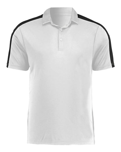 Augusta Sportswear Two-Tone Vital Polo 5028 #color_White/ Black