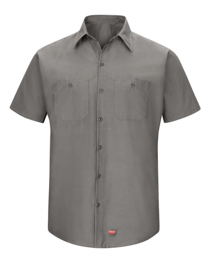 Red Kap Men's Mimix™ Short Sleeve Work Shirt SX20 #color_Grey