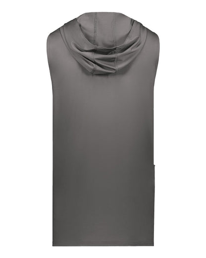 Holloway Unisex CoolCore® Sleeveless Hooded T-Shirt 222590 #color_Iron