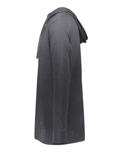 Holloway Men's Repreve® Eco Hooded Sweatshirt 222577 #color_Carbon Heather