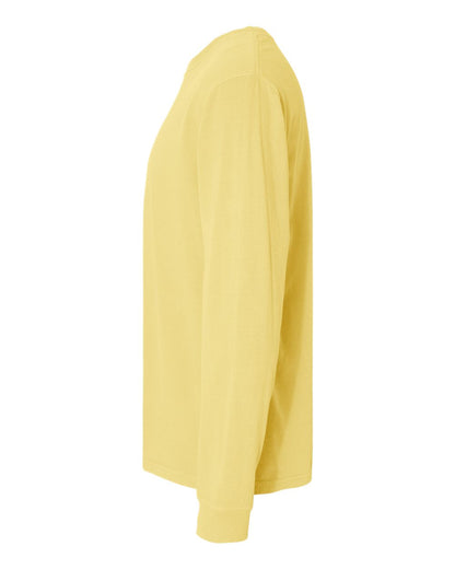 Comfort Colors Unisex Garment-Dyed Heavyweight Long Sleeve T-Shirt 6014 #color_Butter