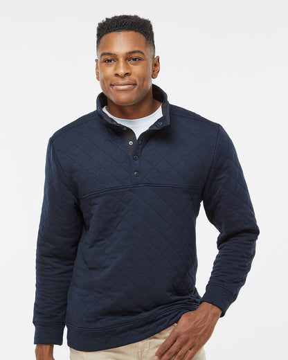 J. America Men's Quilted Half-Snap Pullover 8890 J. America Men's Quilted Half-Snap Pullover 8890