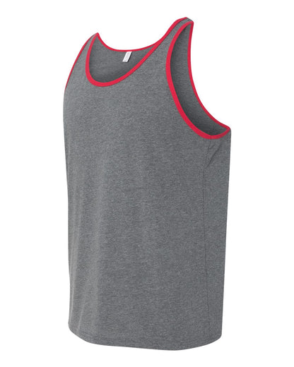 BELLA + CANVAS Jersey Tank 3480 #color_Deep Heather/ Red