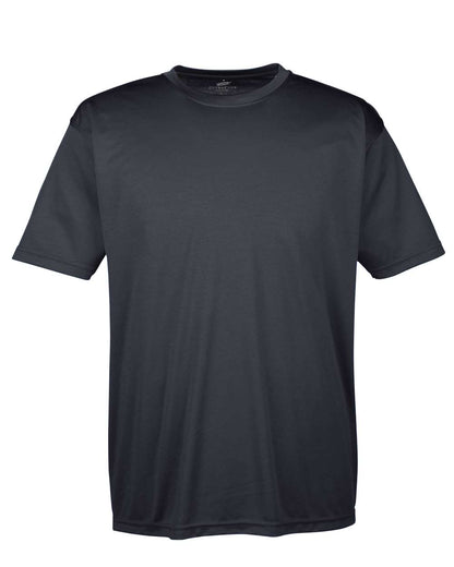 UltraClub Men's Cool & Dry Sport Performance Interlock T-Shirt 8420 #color_Black