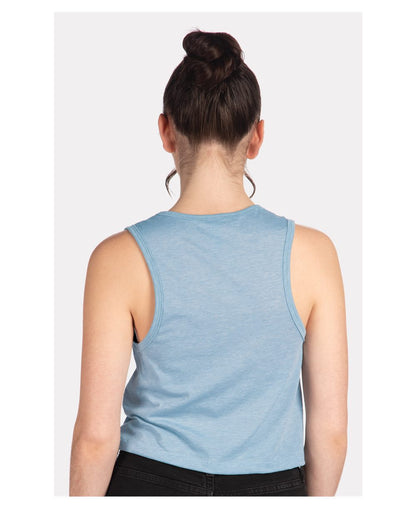 Next Level Women's Festival Crop Tank 5083 #colormdl_Stonewash Denim