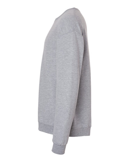 JERZEES Unisex Ultimate CVC Crewneck Sweatshirt IC48MR #color_Athletic Heather