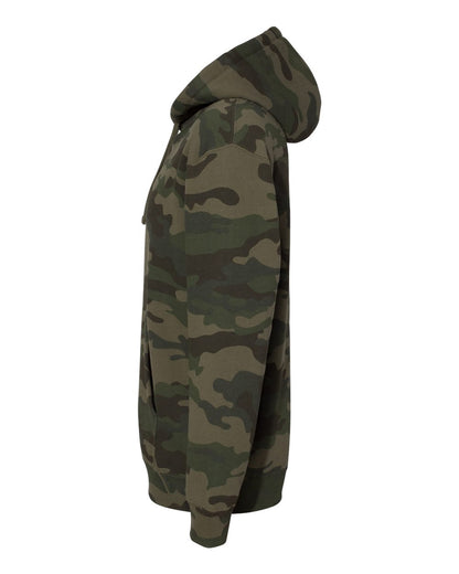 Independent Trading Co. Heavyweight Hooded Sweatshirt IND4000 #color_Forest Camo