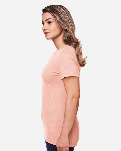 Gildan Women's Softstyle® CVC T-Shirt 64001LCVC #colormdl_Dusty Rose