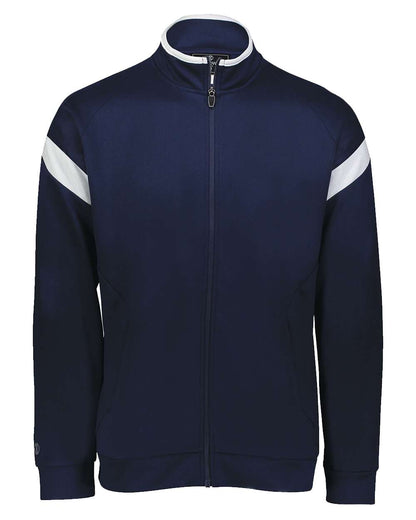 Holloway Youth Limitless Full-Zip Jacket 229679 #color_Navy/ White/ Navy