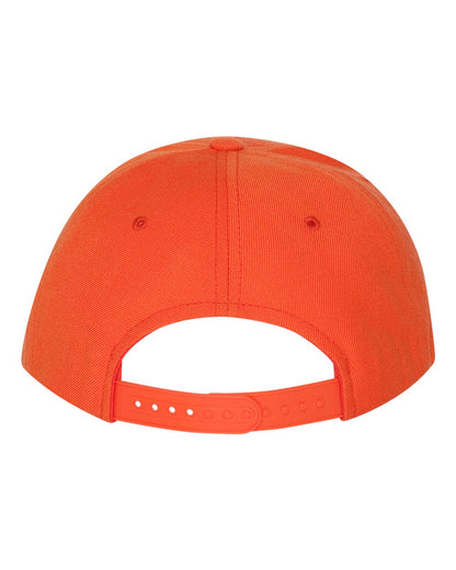 YP Classics Premium Flat Bill Snapback Cap 6089M #color_Orange