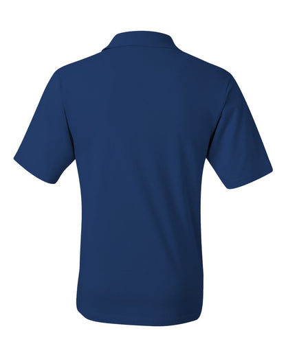 JERZEES Men's SpotShield® 50/50 Polo with Pocket 436MPR #color_Royal