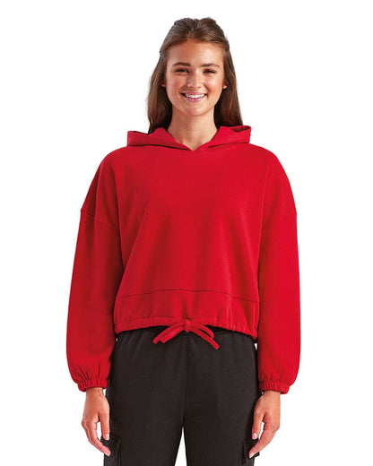 TriDri Women's Cropped Maria Hooded Sweatshirt TD085 #colormdl_Fire Red