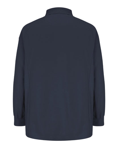 Red Kap Men's Long Sleeve Special Ops Polo HS5127 #color_Dark Navy