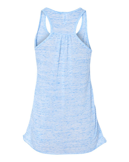 BELLA + CANVAS Women's Flowy Racerback Tank 8800 #color_Blue Marble