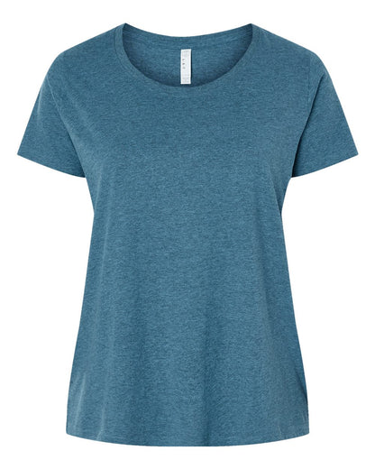 LAT Women's Curvy Collection Fine Jersey Tee 3816 #color_Bermuda Blackout
