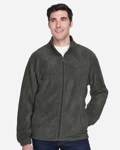 Harriton Men's Tall Full-Zip Fleece M990T #colormdl_Charcoal