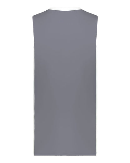 Augusta Sportswear Youth Match-Up Basketball Jersey 6887 #color_Graphite/ White