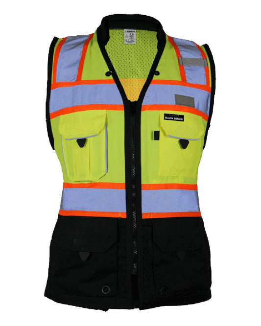 Kishigo Women's Premium Black Series® Heavy Duty Surveyors Vest S5021-5022