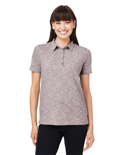 North End Women's Eclipse Jacquard Polo NE115W #colormdl_Burgundy Heather