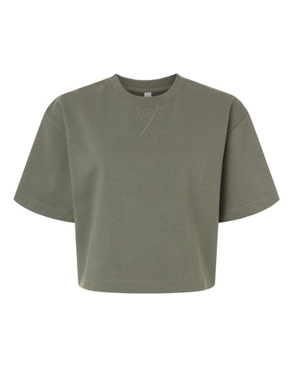 American Apparel Women's French Terry Mid-Length Boxy Top FTCB0 #color_Lieutenant