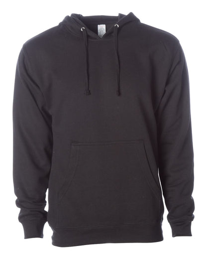 Independent Trading Co. Unisex Midweight Hooded Sweatshirt SS4500 #color_Black