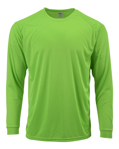 Paragon Unisex Long Islander Performance Long Sleeve T-Shirt 210 #color_Neon Lime