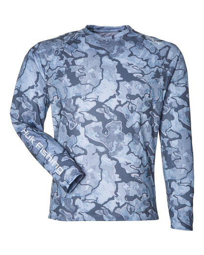 HUK Unisex LoPro Camo Long Sleeve T-Shirt H12L003 #color_Erie