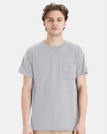 Hanes Unisex Workwear Pocket T-Shirt W110 #colormdl_Light Steel