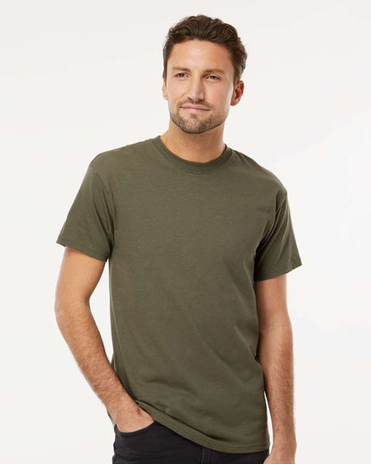 M&O Men's Gold Soft Touch T-Shirt 4800 #colormdl_Military Green
