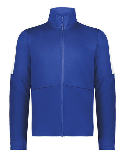 Holloway Youth Crosstown Full-Zip Jacket 223630 #color_Royal/ White