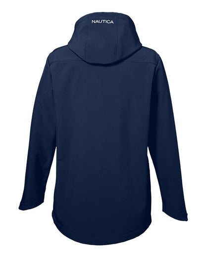 Nautica Women's Wavestorm Hooded Soft Shell Jacket N17790 #color_Navy