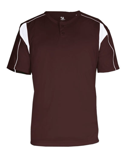 Alleson Athletic B-Core Pro Placket Jersey 7937 #color_Maroon/ White