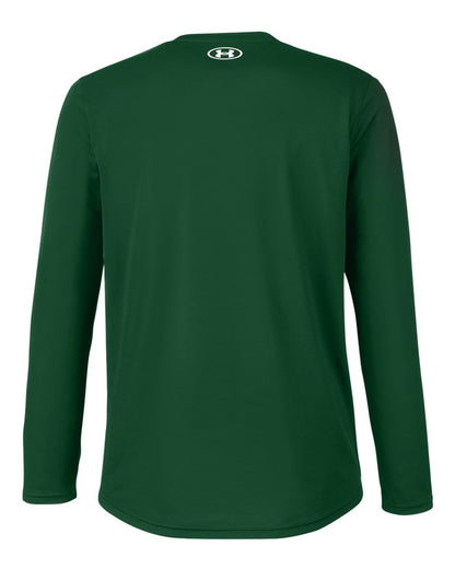 Under Armour Men's Team Tech™ Long Sleeve T-Shirt 1376843 #color_Forest Green/ White