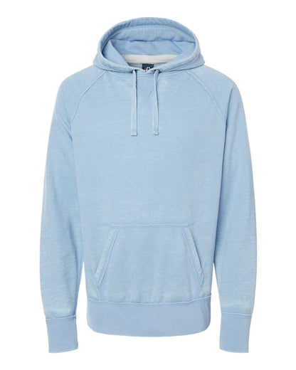 J. America Men's Vintage Zen Fleece Hooded Sweatshirt 8915 #color_Chambray