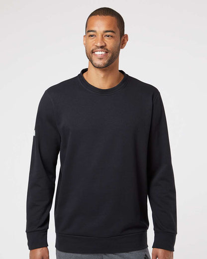 Adidas Unisex Fleece Crewneck Sweatshirt A434 #colormdl_Black